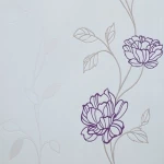 Soprano Wall Covering, White with purple color, size 5 m², Product Number 6689-09 