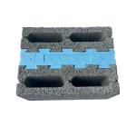 Normal Cement Block Polystyrene Blue, Dimensions 30x20x40 cm, Gray | Meyar Factory