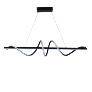 LED Hanging Chandelier Circular Design 100×200 cm, Black | 