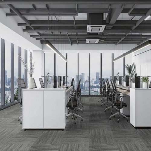 Office Carpet Tiles 60×60 cm Gray Color, Model 35013 | 
