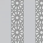 Embossed Wallpaper, Size 15.6m×100cm, Gray with dark gray color 