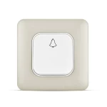 مفتاح جرس مفرد 10 أمبير، لون شامبين، 7×7 سم، 250 فولت | سبكترا