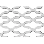 Galvanized Expanded Metal Wiremesh, Mozakhraf Shape, Thickness 2 mm, Width 2.44 M, Length 3 M    | Bait Al Tatawor Company