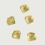 بتلات زهور صناعي تريب، لون ذهبي، ارتفاع 6 سم، عرض 6 سم