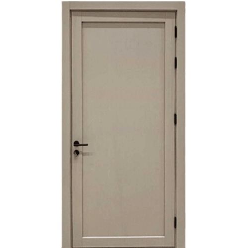 Single Water-Resistant WPC Door 6 cm Thickness, Light Grey Color | 