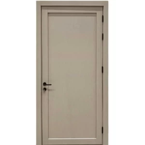 Single Water-Resistant WPC Door 6 cm Thickness, Light Grey Color | 