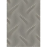 German wavy wallpaper, size 10 m x 0.53 m, brown color, model 10146-15