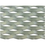 Expanded Metal Made of Stainless Steel Matte Finish Drie Design, Thickness 1.7 mm, Width 1.22 meter, Length 1 meter    | Bait Al Tatawor Company