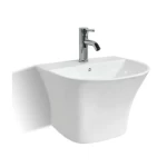 Ceramic Wall Mounted Wash Basin Size 50.5x46x36.5 cm, White Color