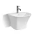 Ceramic Wall Mounted Wash Basin Size 50.5x46x36.5 cm, White Color