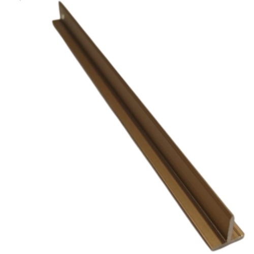 Aluminum Joint for Flooring T-Shape 240 cm Length, 1cm Width, 1 cm Height, Brown | 501405