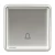 10A Doorbell Switch, Dark Silver, 86x86mm, 250V, Siemens (Delta Seata)