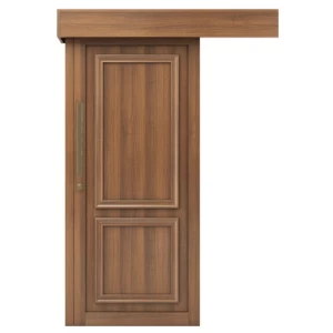 Modern Design Sliding Door 110×265 cm, 6 cm Thickness, Light Brown | EX02