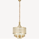 Luxury Golden Chandelier, Height 37 cm, Width 63 cm, Length 63 cm