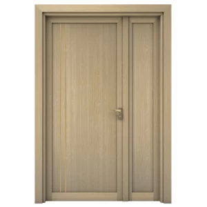 Classic Wooden Double Door 160x235 cm, 6 cm Thickness, Beige | GMO2