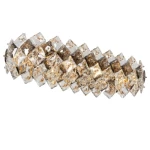  إضاءة سقف مسطحة، عرض 80 سم، طول 30 سم، ارتفاع 90 سم، لون ذهبي