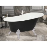 Luxurious pharaonic National Bathroom Bathtub Black and White Color, Size 170×75 cm