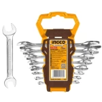 Open key set 8 pieces Ingco Brand, Size 6-22 mm