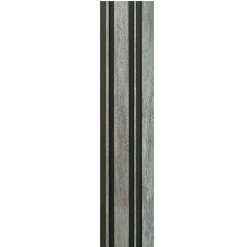 PVC Wood Substitute 12x290 cm Rectangle Light Gray | Luxury line