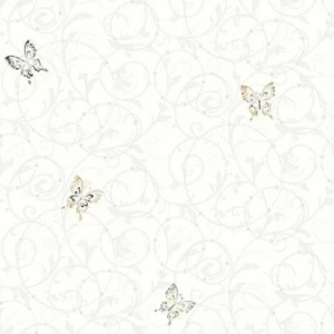 Youth and Children Wallpaper 10m x 0.53m Off White, Model GK8941 | Balbaid Decor Company