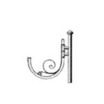 ذراع عمود احادي انارة 750×600 مم 