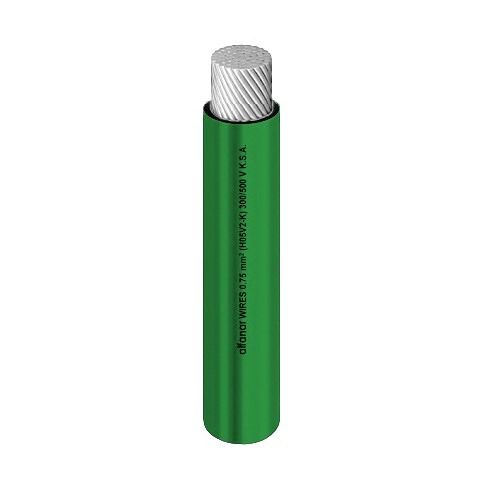 Single Flexible Copper Core Cable PVC 105°C Insulation 10 mm² 600/1000 Volt 300 Feet Green | Al Fanar