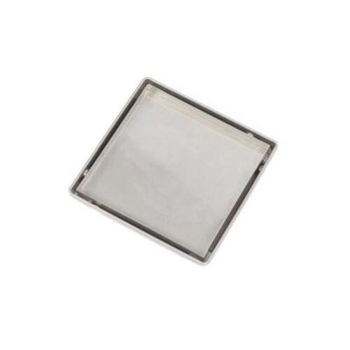 صفاية أرضية شكل مربع 20×20 سم لون كروم | N116.507-1