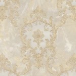 Italian classic wallpaper, size 10 m x 1.06 m, light beige color, model 83602   