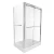 Shower Enclosure Rectangular with Acrylic Shower Tray, Width 120 cm, Length 90 cm, Height 185 cm | Aldossary Company