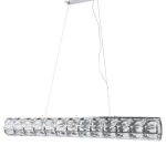 إضاءة كريستال مقاس 1 متر، لون شفاف