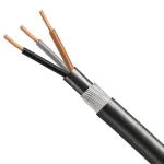 كيبل كهربي نحاس مصمت 3 خطوط 6 ملي 0.6/1 ك.ف، مسلح بأسلاك صلب، عزل وغلاف PVC، طول اللفة 1000 متر | كابلات البحر الاحمر