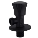 صمام زاوية اسود مطفي، مقاس 1/2 بوصه 
