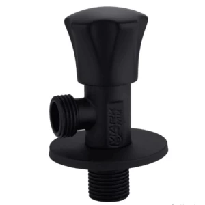 Matte Black Angle Shut-off Valve 1/2 inch | Alsaggaf company