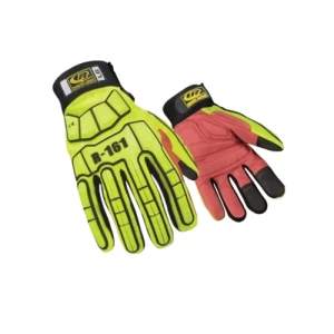 Impact Resistant Glove Size 9 Large, Synthetic Leather Red | Reda Safe