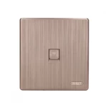 فيش كمبيوتر CAT 6، مقاس 7 × 7 سم، لون رمادي مطفي 