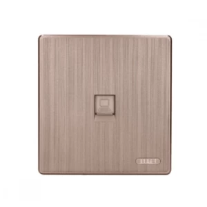 CAT 6 Computer Socket 7 × 7 cm Matte Gray | Matkel Store