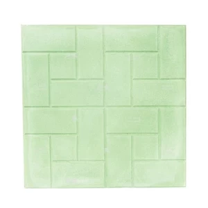 Decorative Tile 40x40 cm, Height 4 cm, Light Green | Al Sarif Building Materials