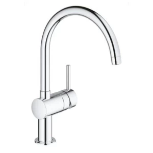Grohe Bathroom Sink Mixer Single Lever C Shape, 1/2 Inch, Chrome | Grohe