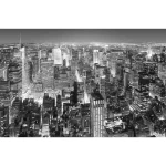 Wall mural for decoration cities design, size 175 cm × 115 cm, gray color