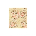 American Wallpaper Beige Color Floral Design, Size 10mx0.53m, Model aq51103