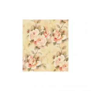 American Wallpaper Floral Design Beige Color, Size 10mx0.53m, Model aq51103 | Balbaid Decor Company
