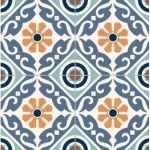 Multi-Colored Spanish Porcelain Walls and Floors Square Size 16.5×16.5 cm
