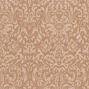 Patterned Wall Covering 10m x 1.06m Beige with Brown, Model 5821 | Balbaid Decor Company