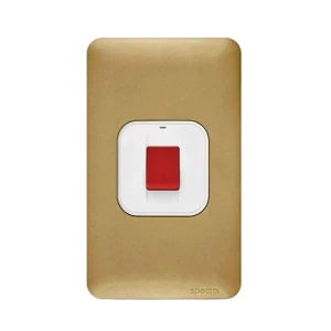Air Conditioner DP Switch 45 Amp 7×14cm Gold, 250V | Spectra