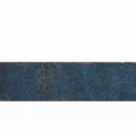 بورسلان Vibrant للحوائط والأرضيات للواجهات، سمك 8.5 مم، سطح لامع، لون أزرق، حجم 7×28 سم