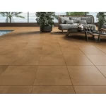 Outdoor Ceramic Flooring, Dimensions 43x43 cm Height 13 mm, Brown Color, Terravera Model