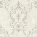 Classic wallpaper, creamy color, length 10 m, width 1.06 m, model 83605  