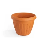 Plastic plant pot, size 31x48.5 cm, orange color