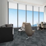 سجاد مكتبي بتصميم راقٍ، أبعاد القطعة 50×50 سم، لون رمادي