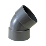 UPVC Plastic Elbow 45° Size   110 mm  Gray  Color  | Almona Factory
